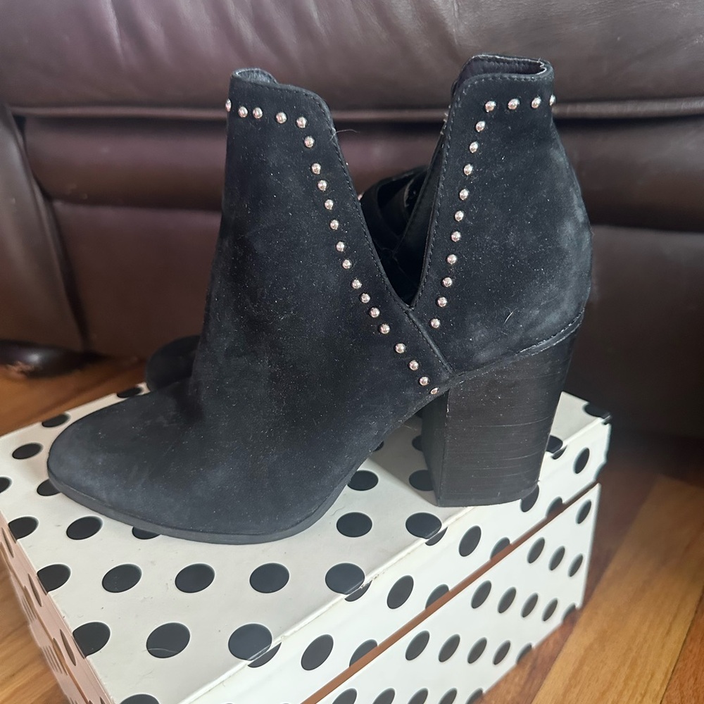 Studded Black Ankle Boots